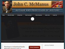 Tablet Screenshot of johncmcmanus.com